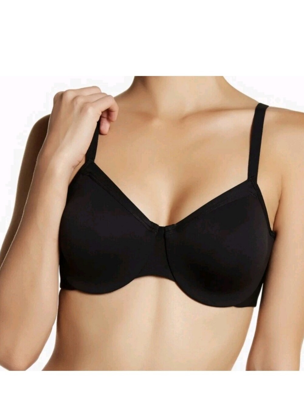 Wacoal 855263 Reinvention Full Figure Underwire Bra Black Size 34D